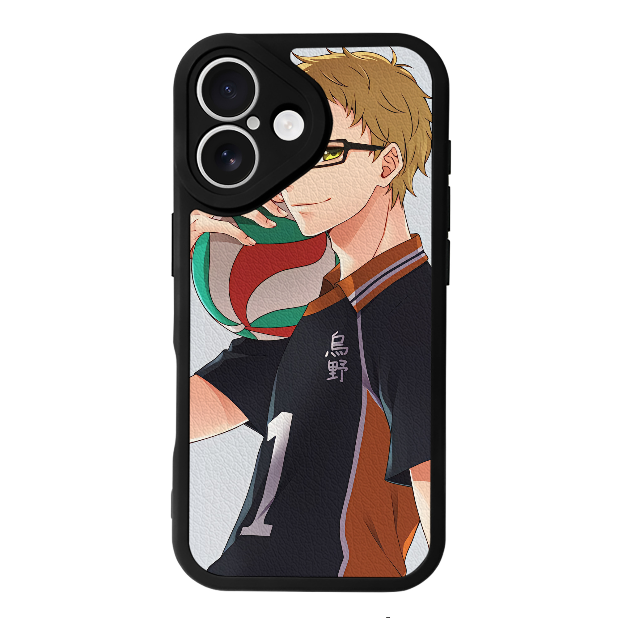 （画像用） ハイキュー!! Haikyu!! 【iPhone 16シリーズ対応】シリコンスマホケース（レザー調） 材質：シリコン